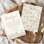 Carte De Remerciements Fleur sauvage Boho Fête des mariées Terracotta<br><div class="desc">Express votre gratitude avec notre Carte de remerciements de Fête des mariées Fleur sauvage en terre cuite. Cette carte magnifiquement conçue capte l'essence du charme de la nature, avec des fleurs sauvages vibrants sur fond de terre cuite chaude. Les fleurs sauvages délicats symbolisent la beauté et l'unicité de chaque moment...</div>