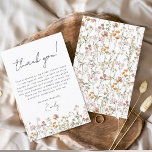 Carte De Remerciements Fleur sauvage Boho Fête des mariées Terracotta<br><div class="desc">Express votre gratitude avec notre Carte de remerciements de Fête des mariées Fleur sauvage en terre cuite. Cette carte magnifiquement conçue capte l'essence du charme de la nature, avec des fleurs sauvages vibrants sur fond de terre cuite chaude. Les fleurs sauvages délicats symbolisent la beauté et l'unicité de chaque moment...</div>