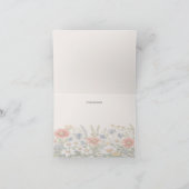 Carte de remerciements Fleur sauvage coloré (Intérieur)