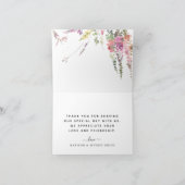 Carte de remerciements Fleur sauvage de printemps  (Intérieur)