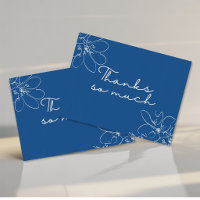 Fleur sauvage dessinée à la main "Merci beaucoup"