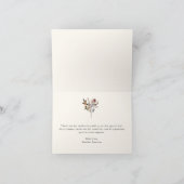 Carte de remerciements Fleur sauvage rustique (Intérieur)