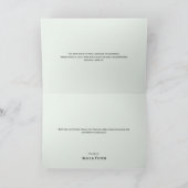 Carte de remerciements Fleur sauvage simple  Maria (Intérieur)