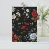 Carte De Remerciements Fleurs (Debout devant)