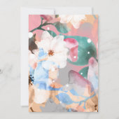 Carte De Remerciements Fleurs abstraites aquarelle 1 (Devant)