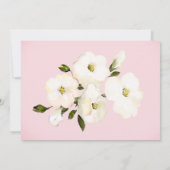 Carte De Remerciements *~ Fleurs blanches de rose de plage bourgeons de d (Dos)