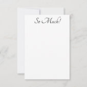 Carte De Remerciements Fleurs bleues vertes (Dos)