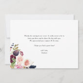 Carte De Remerciements Fleurs botaniques de Bourgogne aux figues et baies (Dos)