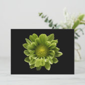 Carte De Remerciements Fleurs | Chrysanthème vert (Debout devant)