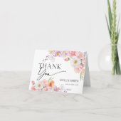 Carte De Remerciements Fleurs Colorées (Devant)