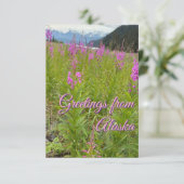 Carte De Remerciements Fleurs d'algues (Debout devant)