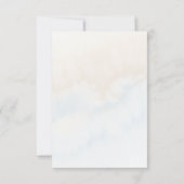 Carte De Remerciements Fleurs d'amour Roses bleues Fête de mariage (Dos)