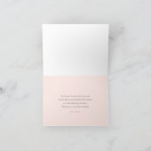 Carte De Remerciements Fleurs d'aquarelle chic rose vif douche nuptiale t (Intérieur)