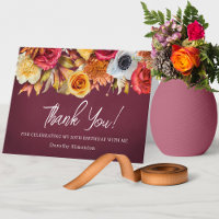 Fleurs d'automne 30e anniversaire plié