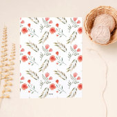 Carte De Remerciements Fleurs de cadre d'arc de script moderne