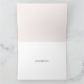 Carte De Remerciements Fleurs de cerisier japonais rose Sakura de printem (Intérieur)