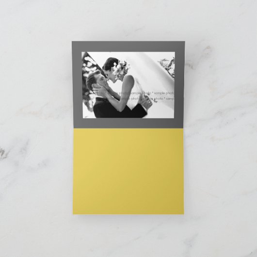 Carte De Remerciements Fleurs de cerisiers et Inséparables Mariage lunair (Intérieur)