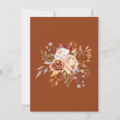 Carte de remerciements Fleurs de feuillage de tome (Dos)