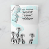 Carte De Remerciements Fleurs de la fête des mères (Intérieur)