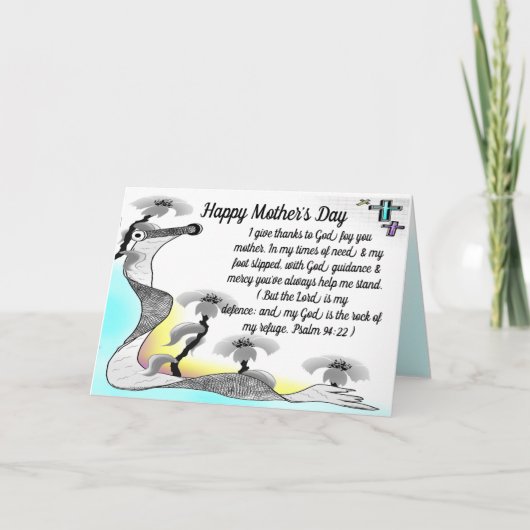 Carte De Remerciements Fleurs de la fête des mères (Devant)