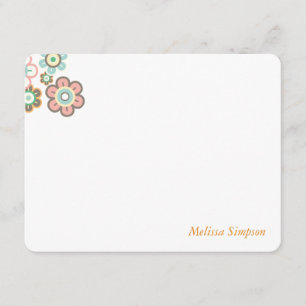 Carte De Remerciements Fleurs de marguerite pastel Remerciement Baby Show