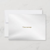 Carte De Remerciements Fleurs de mariage cloches Rubans bleu rose Beau (Dos)