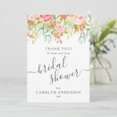 Carte De Remerciements Fleurs de printemps et d'été | Remerciements pour  (Debout devant)