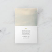 Carte De Remerciements Fleurs de printemps funérailles grecques orthodoxe (Intérieur)