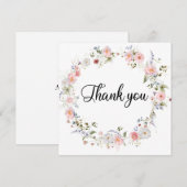 Carte De Remerciements Fleurs de WildFloral (Devant / Derrière)