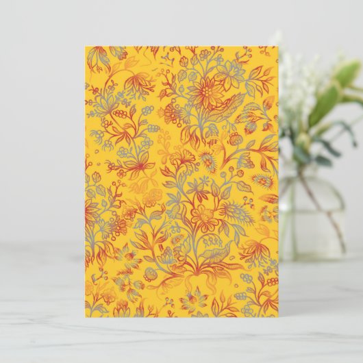 Carte De Remerciements Fleurs décoratives 16 (Debout devant)
