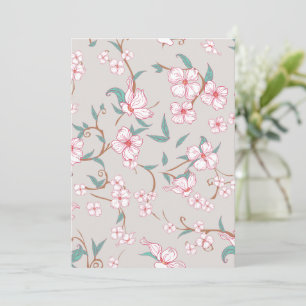 Carte De Remerciements Fleurs déplaisantes Motif 6