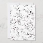 Carte De Remerciements Fleurs déplaisantes Motif 7 (Devant)