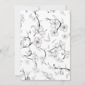 Carte De Remerciements Fleurs déplaisantes Motif 7 (Dos)