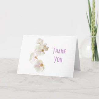 Carte De Remerciements Fleurs d'orchidées