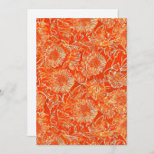 Carte De Remerciements Fleurs douces orange (Devant / Derrière)