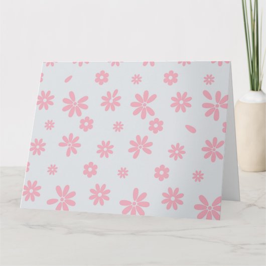 Carte De Remerciements Fleurs et pétales 12 (Devant)