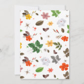 Carte De Remerciements Fleurs jaunes et roses blanches 7 (Devant)