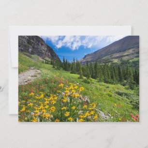 Carte De Remerciements Fleurs   Montana Flower Path