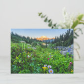 Carte De Remerciements Fleurs | Parc national du Mont Rainier (Debout devant)