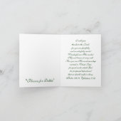 Carte De Remerciements Fleurs pour Debbie (Intérieur)