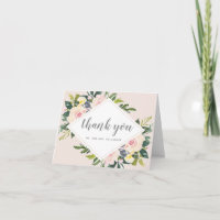 Fleurs printanières Blush | Remerciement de mariag