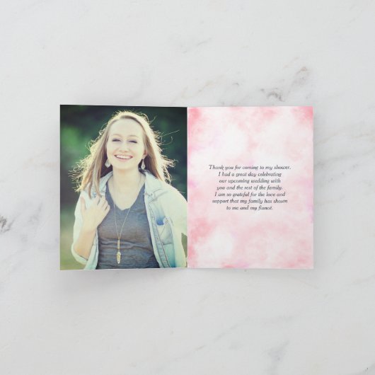 Carte De Remerciements Fleurs printanières et estivales | Remerciement po (Intérieur)