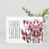 Carte De Remerciements Fleurs Professionnelles Classiques (Debout devant)