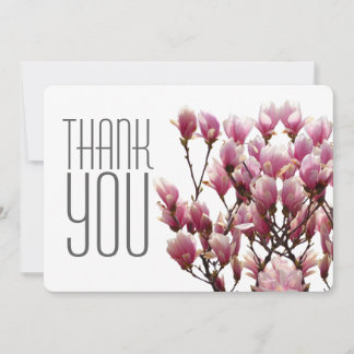 Carte De Remerciements Fleurs Professionnelles Classiques
