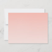 Carte De Remerciements Fleurs rose aquarelle (Dos)