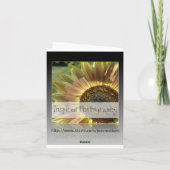 Carte De Remerciements Fleurs roses peintes (Dos)