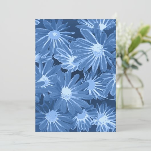 Carte De Remerciements Fleurs rouges et jaunes 3 (Debout devant)