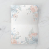 Carte De Remerciements Fleurs rustiques Vierge (Intérieur)