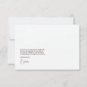 Carte De Remerciements Fleurs sarcelle, corail et champagne (Dos)