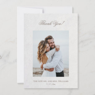 Carte De Remerciements Fleurs sauvages blanches en 3D Roses